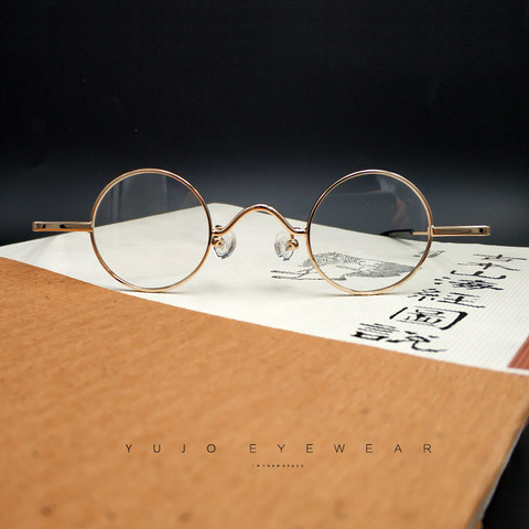 Small Lens Round John Lennon Glasses Men's Women's Gold Silver Black Optical Glasses Retro Reading Mirror Anti-Blu-ray Glasses ► Photo 1/6