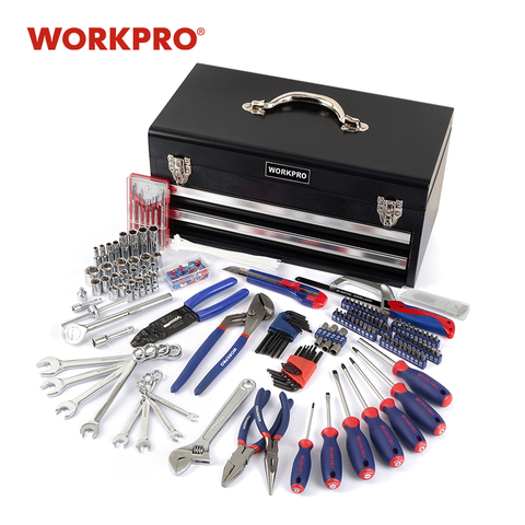 WORKPRO 239PC Tool Set Home Repairing Tool Set Mechanic Tool Kits Metal Tool Box ► Photo 1/6