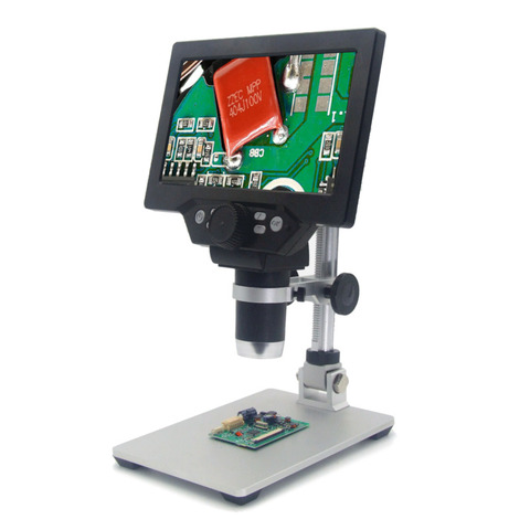 G1200 Electronic Digital Microscope 12MP 7 Inch  LCD screen with Base1-1200X Continuous Amplification Magnifier with battery ► Photo 1/5