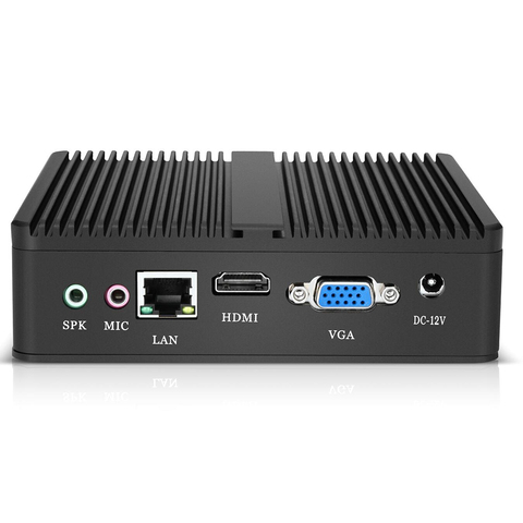 XCY Fanless Mini Pc Intel Pentium 4405U Core i7 Computer 6USB Gigabit Ethernet Win 10 Linux Thin Client Desktop Minipc Micro Nuc ► Photo 1/6