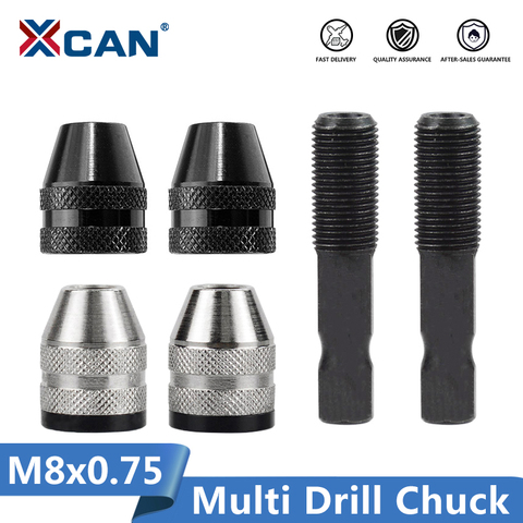 XCAN M8x0.75 Multi Drill Chuck Keyless For Dremel Rotary Tools Diameter 17mm Mini Multi Keyless Drill Chuck Universal Chuck Dril ► Photo 1/6