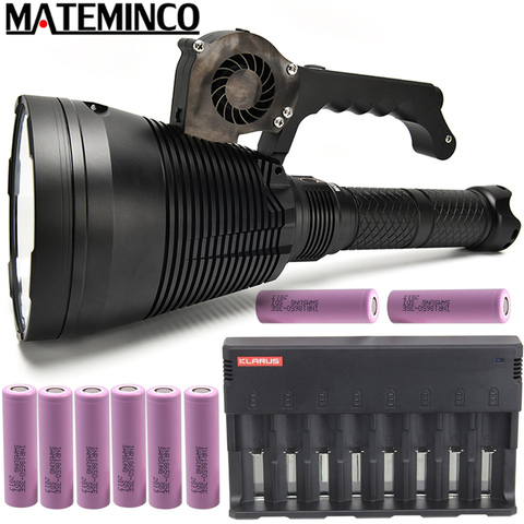 MATEMINCO MT90 Plus Super Powerful Flashlight Set SBT90.2 LED max 7500 lumen long beam distance 3162 Meter Searchlight Torch ► Photo 1/5