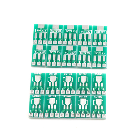 10pcs SOT89 SOT223  to DIP Transfer Board DIP Pin Board Pitch Adapter ► Photo 1/2