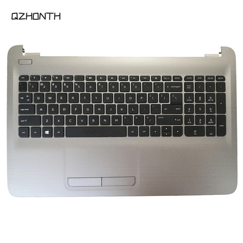 Laptop New For HP 15-AY 15-BA 15AY 15BA Palmrest Top Case with Keyboard & Touchpad Silver 855022-001 ► Photo 1/2