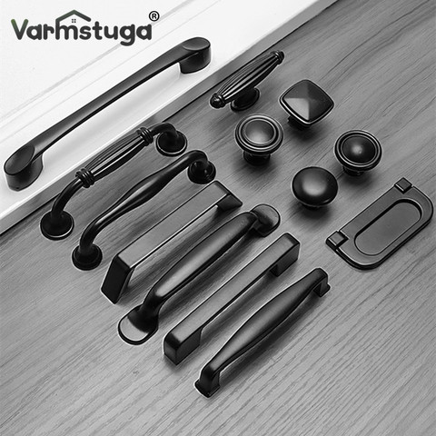 Modern Cabinet Handles Solid Aluminum Alloy Door Knobs And Handles Kitchen Cupboard Pulls Drawer Knobs Furniture Handle Hardware ► Photo 1/6