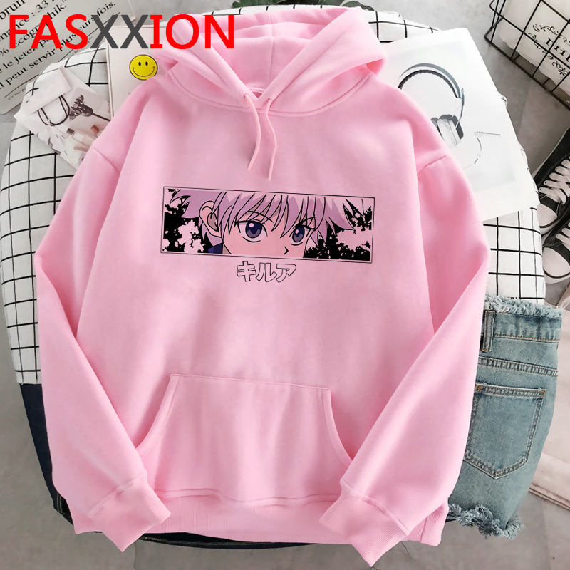 Buy Online Japanese Anime Hunter X Hunter Killua Funny Cartoon Hoodies Men Harajuku Oversized Autumn Winter Sweatshirt Warm Pullover Male Alitools