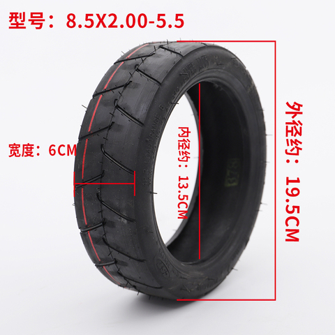 8.5x2.00-5.5 inner and outer tires electric scooter millet scooter thickened wheel CST new tires for halten rs-01 pro ► Photo 1/5