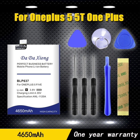 BLP637 4650mAh Phone Battery For Oneplus 5 5T One Plus 1+5 5T Battery Replacement High Quality ► Photo 1/5