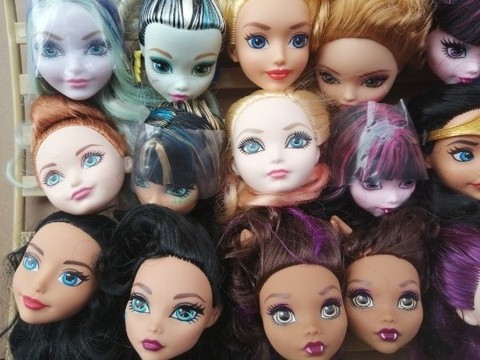 Rare Collection Makeup monsters high school Ever After High Doll Head Girl Dressing DIY Toy Parts Children Christmas Gift Favor ► Photo 1/5