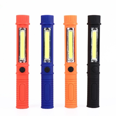 2 LED Super Bright Flashlight Mini Pen Multifunction LED Torch Light Magnet COB Handle Work Flashlight Square Work Hand Torch ► Photo 1/6