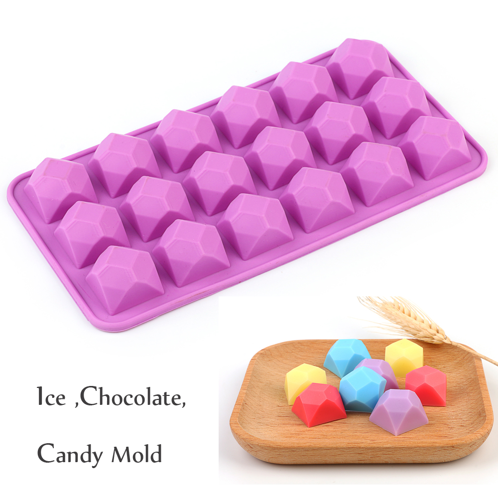 New 3D Silicone Mold DIY Gem Collection For Chocolate Candy Cake Ice Cube Mold 
