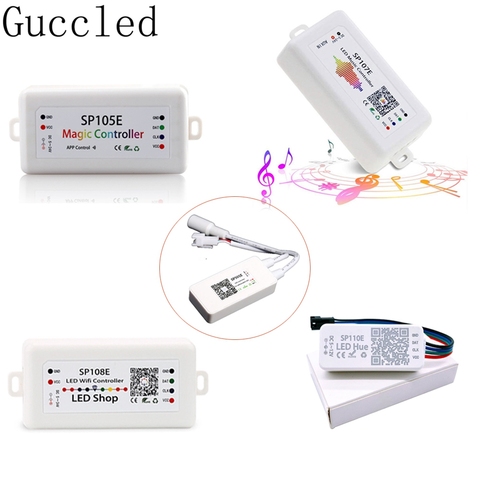 WS2812B WS2811 SK6812 Led Strip Light Controller Bluetooth SP105E SP110E Wifi SP108E Music SP106E SP107E DC5V-24V ► Photo 1/6