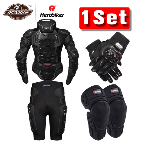 HEROBIKER Motorcycle Jackets Moto Body Armor Motorcycle Protection Motocross Motorbike Jacket With Neck Protector for Summer ► Photo 1/6