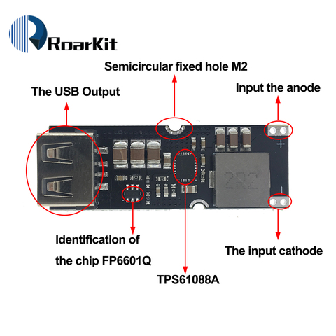 Single Cell Lithium Battery Boost Power Module Board 3.7V 4.2V Liter 5V 9V 12V USB Mobile Phone Fast Charge QC2.0 QC3.0 TPS61088 ► Photo 1/6