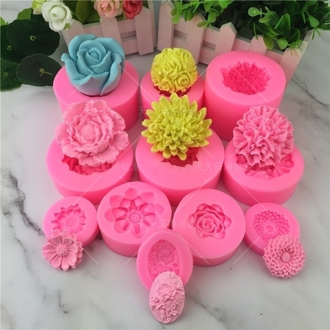 DIY Flower Silicone Mold,Sugarcraft Cake Decorating Tools,Fondant Chocolate Molds Cake Border Mould ► Photo 1/5