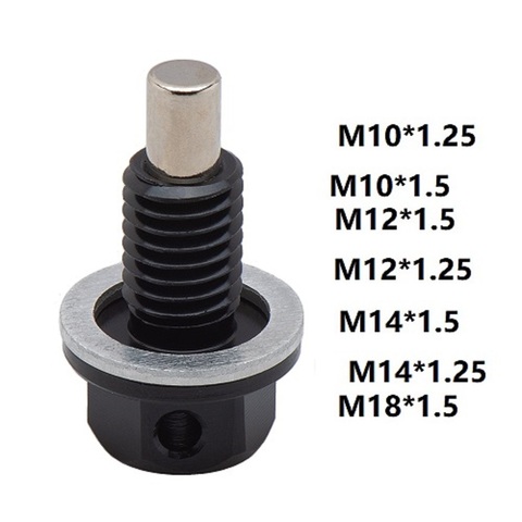 M10*1.25,m10*1.5,M12*1.5, M14*1.5, M18*1.5 M12*1.25 Engine Dress Up Magnetic Oil Drain Plug Package/Oil Sump drain plug ► Photo 1/6