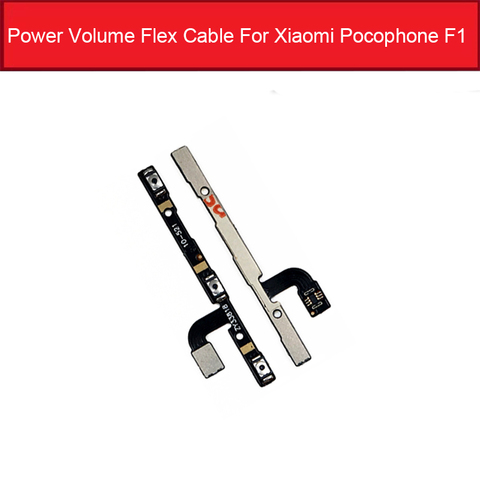 Power&Volume Switch Button Flex Cable For Xiaomi Pocophone Poco F1 Audio Control & Power Side Key Flex Ribbon Replacement Parts ► Photo 1/1