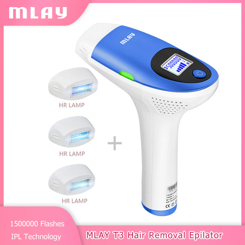 MLAY T3 IPL Laser Epilator Laser Hair Removal Device with 500000 shots home use photo depilador for women laser hair removal ► Photo 1/6
