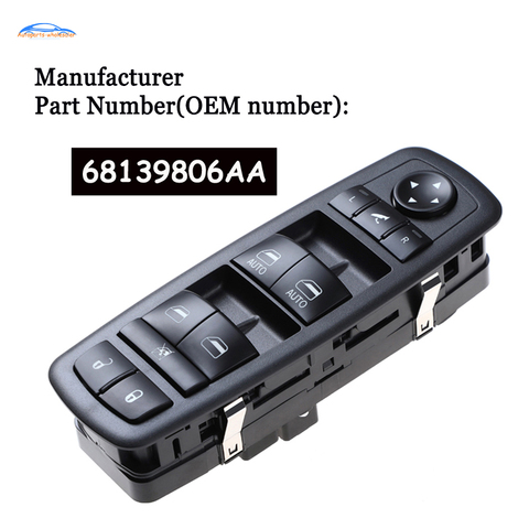 Car 68139806AA For Dodge Journey 2022 Front Left Master Power Window Switch 68139806AB 68139806AC 68139806AD ► Photo 1/6