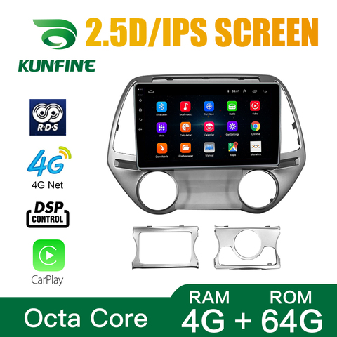 Car Stereo for HYUNDAI I20 2008-2013 AT/MT Octa Core 1024*600 Android 10.0 Car DVD GPS Navigation Player Deckless Radio Headunit ► Photo 1/6