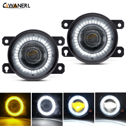 Car Fog Light Assembly LED Lens Angel Eye Daytime Running Lamp DRL For Suzuki Jimny Grand Vitara Swift Splash SX4 XL7 Ignis Alto ► Photo 1/6