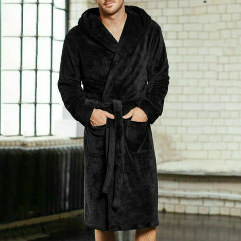 Fashion New Hot Sale Mens Ladies Cotton Terry Towelling Shawl Bathrobe Gown Bath Robe ► Photo 1/6