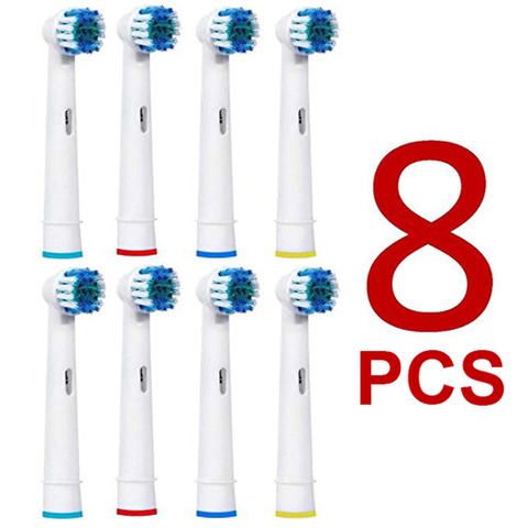 8pcs Replacement Brush Heads For Braun oral B D12,D16,D29,D20,D32,OC20,Professional Care 500, 550, 1000, 3000, 2000, 3250 ► Photo 1/4