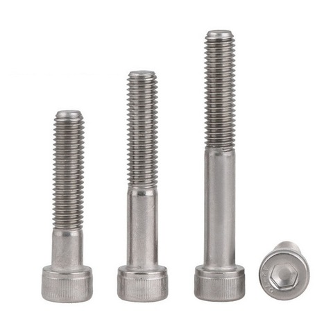 M4 M5 M6 M8 M10 M12 Hexagon Hex Socket Cap Head Half Tooth Screws 304 Stainless Steel DIN912 Partially Thread Allen Bolts ► Photo 1/6