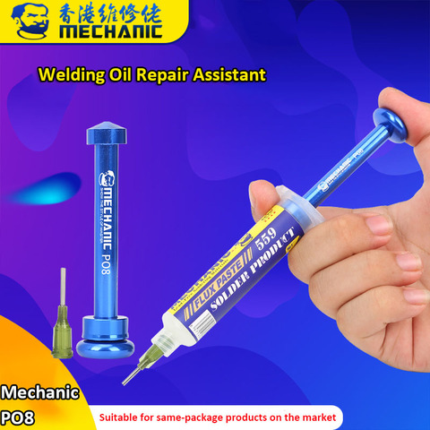 Mechanic PO8 Aluminum Alloy Tube Mate Syringe Flux Mate Solder Paste Booster Welding Oil Needle Tube Push Rod ► Photo 1/4