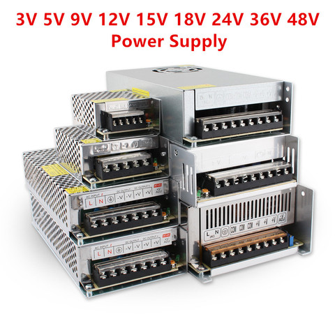 18V Lighting Transformers 5V 12V 24V  1A 2A 3A 5A 10A 15A 20A 220V To 12V 3V 5V 9V 15V 18V 24V 36V 48V Power Supply Led Driver ► Photo 1/6