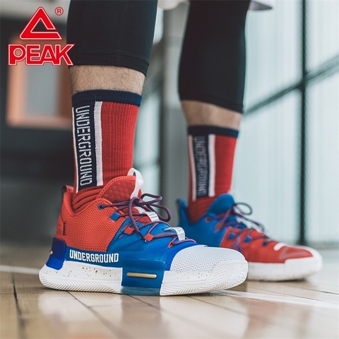 PEAK Professional Mens Basketball Shoes Outdoor Sneakers Men Wear Resistant Light Cushioning Breathable Sport Shoes Male ► Photo 1/6