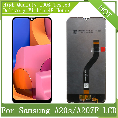 6.5“Super AMOLED For Samsung Galaxy A20s A207 A2070 SM-A207F With Frame LCD Display Touch Screen Digitizer Assembly Service Pack ► Photo 1/6