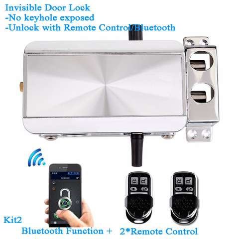 Smart Home Bluetooth Lock Remote Control Wifi ewelink Phon APP Invisible electric door lock Battery Keyless Gateway ► Photo 1/5
