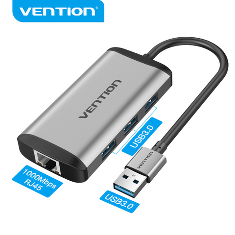 Vention USB C Ethernet Adapter USB 3.0 USB C to RJ45 Lan USB HUB