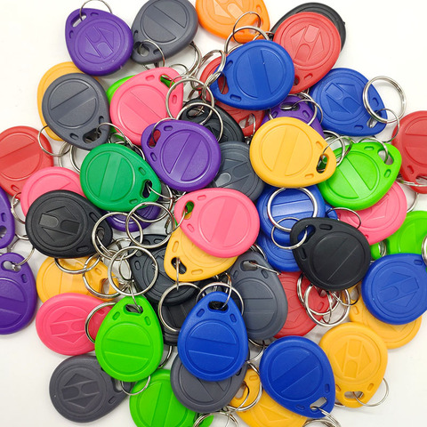 50pcs EM4305 T5577 125KHz Copy Writable Rewritable Rewrite  RFID Tag Keyfobs Key Ring Proximity Card Token Badge Duplicate ► Photo 1/6