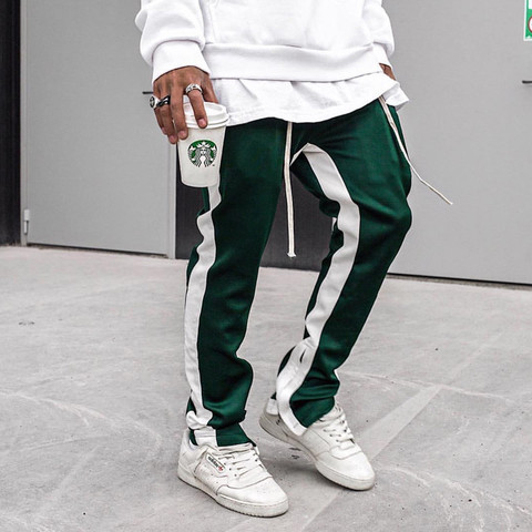 Mens Joggers Casual Pants Men Bottoms Tracksuit Hip Hop Streetwear Skinny Trousers Jogger Sweatpants Sportswear Track Pants ► Photo 1/1