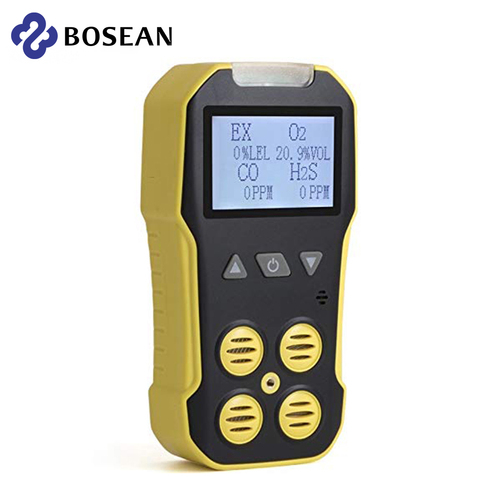 Bosean Multi Gas Detector Gas Meter O2 H2S CO LEL 4 in 1 Oxygen Hydrogen Sulfide Carbon Monoxide Combustible Gas Leak Detector ► Photo 1/6