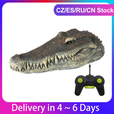 2022 Flytec V005 RC Boat 2.4G Remote Control Electric Racing Boat for Pools with Simulation Crocodile Head Spoof Toy ► Photo 1/6