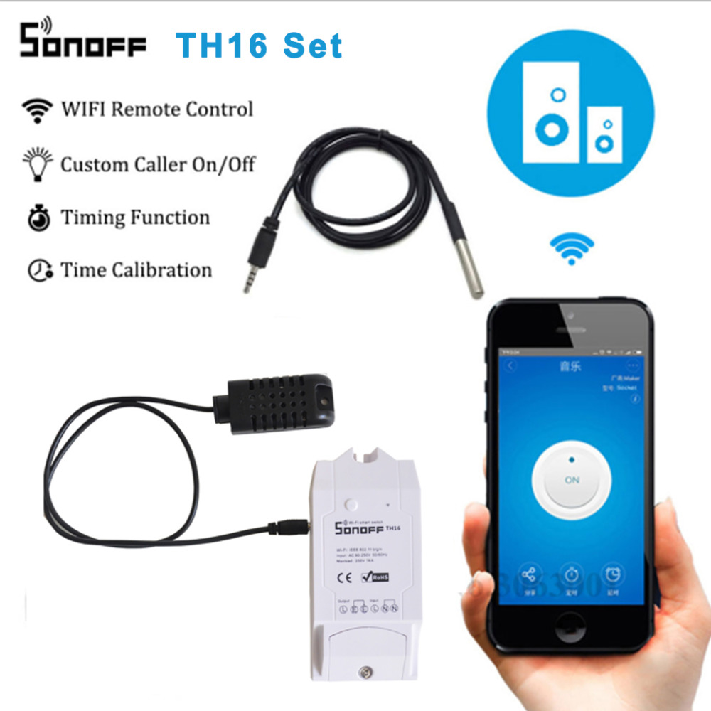 Sonoff TH16 Temperature Humidity Wifi Wireless  Automation Switch  AU