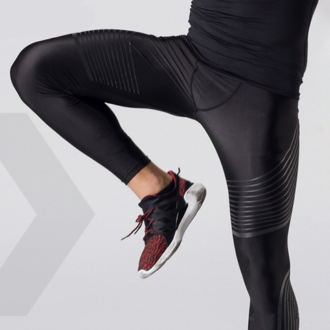 Men Compression Running Tights Man Sport Crossfit Cropped Pants Gym Leggings  Exercise Basketball Tights Soccer Football Pants - AliExpress