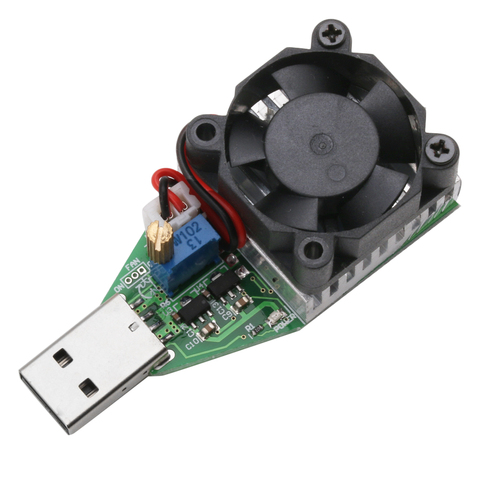 DC 3.7-13V USB 15W Adjustable Constant Current Electronic Load Discharger 0.15A-3A for Battery Charging Tester ► Photo 1/6