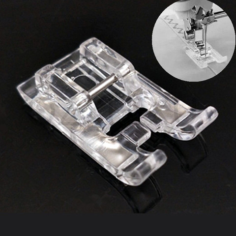 5mm Clear Open Toe Satin Stitch Presser Foot For All Domestic Low Shank Snap-on Sewing Machine Accessories 7YJ313 ► Photo 1/6