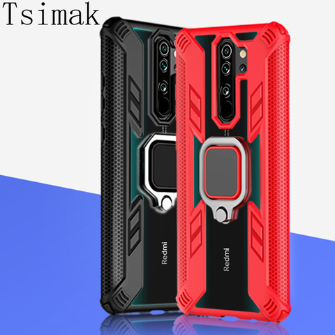 Car Holder Armor Case For Xiaomi Redmi Note 9 9s 8T 7 8 Pro Max K20 K30 Cover Coque for Xiaomi Mi Note 10 Pro 9T CC9 8 Lite Case ► Photo 1/6