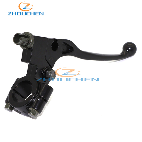 Black Alloy 7/8'' 22mm Left Handle Brake Lever Perch Assembly For 47cc 49cc Dirt Bike ATV Quad Mini Moto 97cc Baja Scooter Moped ► Photo 1/6