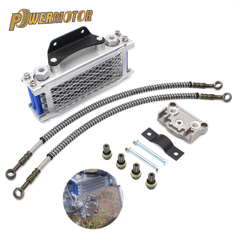 Oil Cooling Motocross Cooler Radiator Oil Cooler Set Monkey Bike For 50 70 90 110 125 140cc Dirt Bike DAX Pocket Bike ATV Motor ► Photo 1/6