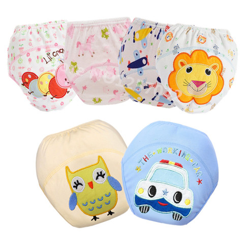 Baby Diapers Reusable Cloth Nappies Waterproof Child Boys Girls Cotton Training Pants Panties Washable Underwear ► Photo 1/6