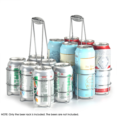 6 Bottle Beer Holder Party Beer Basket Rack Wine Caddy Stand for BBQ Hotel Bar Wine Beer Bottles ► Photo 1/6