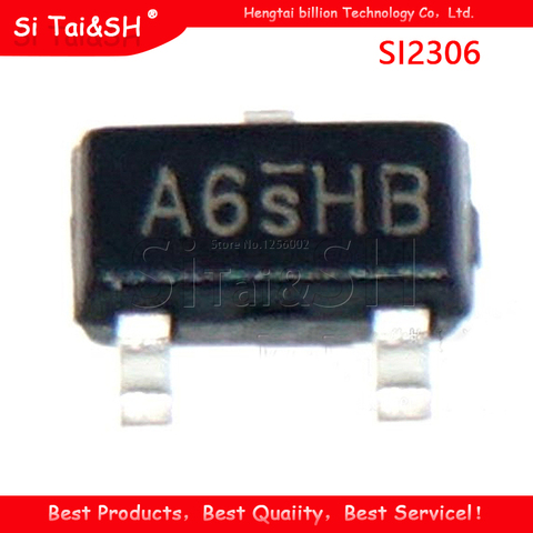 SMD transistor SOT-23 SI2306 A6SHB MOS tube N-channel FET transistor [20pcs / lot] ► Photo 1/1