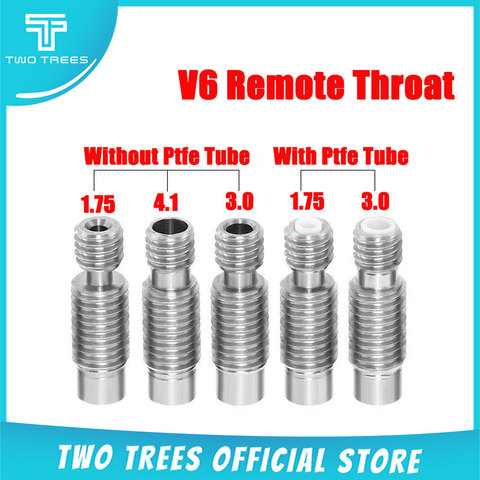 3D Printer Part V6 Remote Throat Heat Break Hotend M6 For 1.75 /3.0/4.1mm Filament Stainless Steel 3D Printer parts v6 Throat ► Photo 1/5