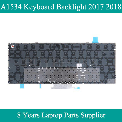 Original For Macbook Air 12 Inch US UK EU A1534 Keyboard Backlight Backlit Replacement 2017 2022 Year ► Photo 1/1